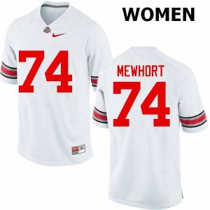 Women's Ohio State Buckeyes #74 Jack Mewhort White Nike NCAA College Football Jersey Real GOR2244GL